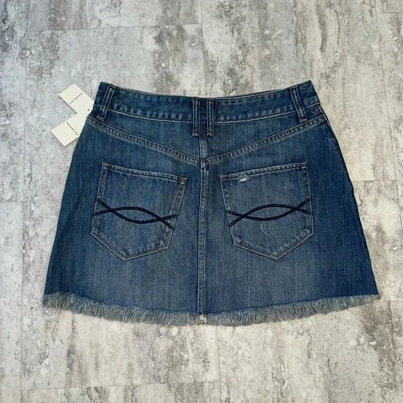 Abercrombie & Fitch Blue and Gold Mini Skirt Casual - Picture 5 of 5